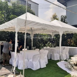 ให้เช่าเต็นท์พีรามิดจัดงาน เต็นท์สำหรับงานกลางแจ้ง ขนาด 3x3 เมตร